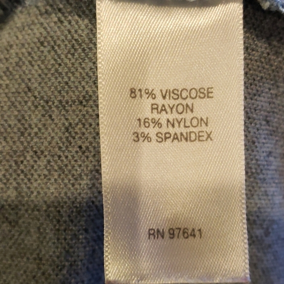 J jill blue houndstooth pullover top 3/4 sleeve - Picture 6 of 6